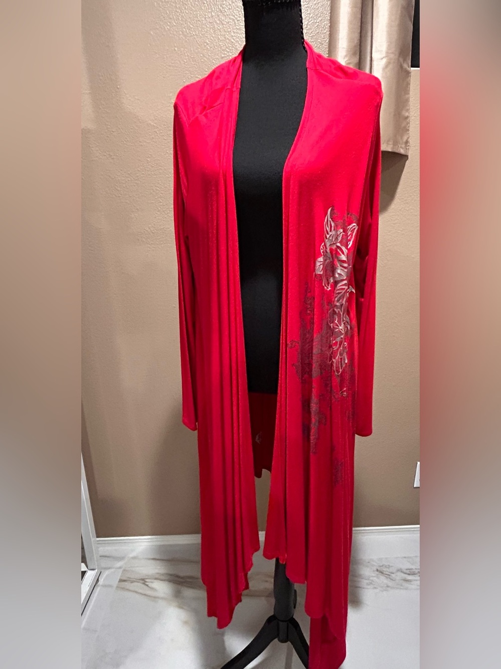 Y2k Red 🍒 long sleeve kimono wrap